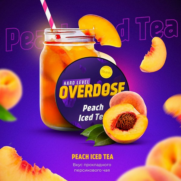 OVERDOSE - PEACH ICED TEA - 100 (M)