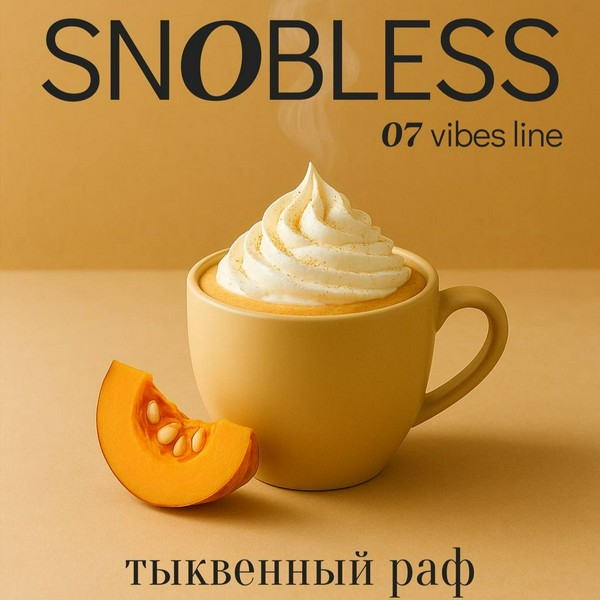 SNOBLESS VIBES LINE - PUMPKIN RAF-COFFEE - Тыквенный раф 25 (M)