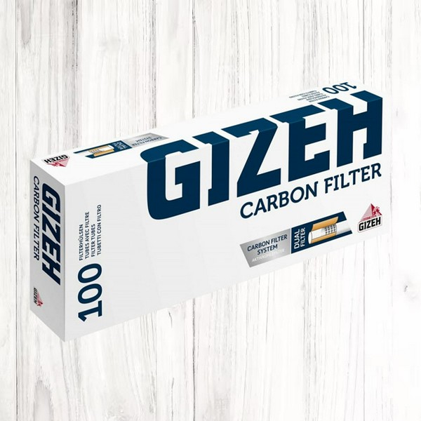 Гильзы GIZEH CARBON FILTER угольный (100)