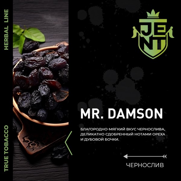 JENT HERBAL - MR DAMSON - Чернослив - 100 (M)