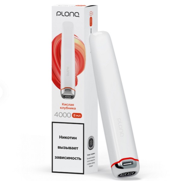 PLONQ PLUS PRO - КИСЛАЯ КЛУБНИКА 4000 (M)