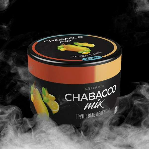 CHABACCO MEDIUM MIX - PEAR DROPS (ГРУШЕВЫЕ ЛЕДЕНЦЫ) - 50GR (M)