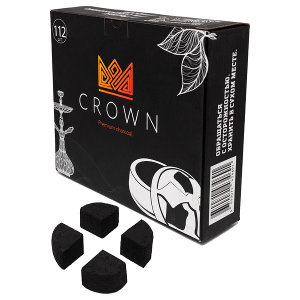 УГОЛЬ CROWN KALOUD - 1KG - 112 BRICKS