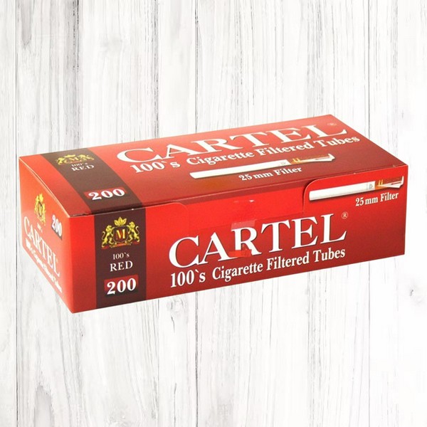 Гильзы CARTEL SLIM RED 200 шт.