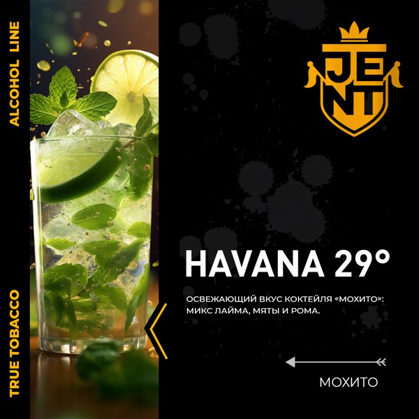 JENT ALCOHOL - HAVANA 29 - Мохито - 25 (M)