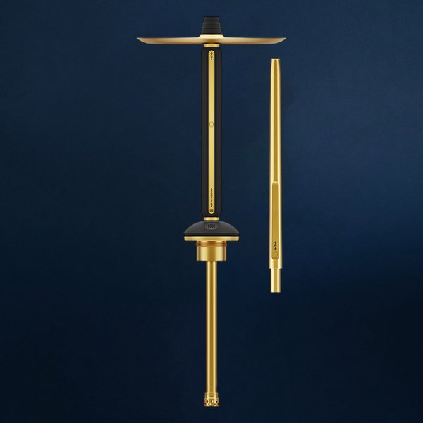 ШАХТА ALPHA HOOKAH - ECHO NOIR GOLD (Шахта, шланг,мундштук)