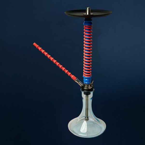 ШАХТА MAMAY CUSTOM - BIG COILOVERS РОЗОВЫЙ ЛАК-ГОЛУБОЙ (ШАХТА, МУНДШТУК)