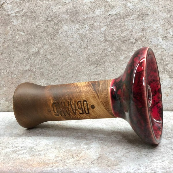 ЧАША ОБЛАКО - PHUNNEL M GLAZE MARBLE BLACK RED