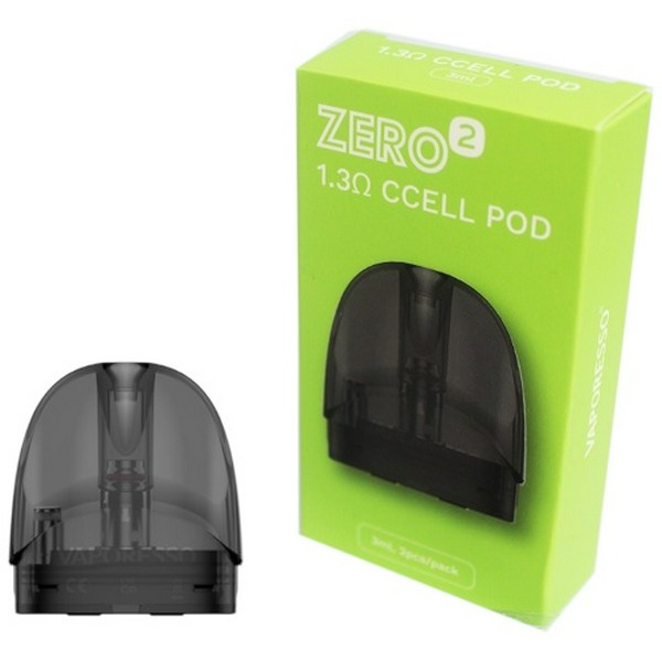 VAPORESSO ZERO 2 POD СМЕННЫЙ КАРТРИДЖ 1,3 Ом CCELL 3мл (2 ШТ)