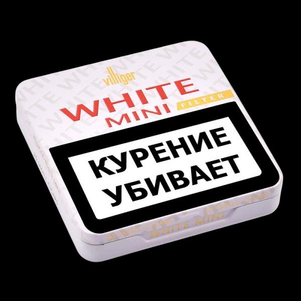 VILLIGER WHITE Сигариллы MINI FILTER (пачка 20 шт.) (M)