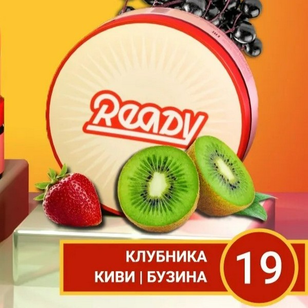 READY №19 - STRAWBERRY ELDERBERRY KIWI - Клубника,бузина,киви 30 (М)