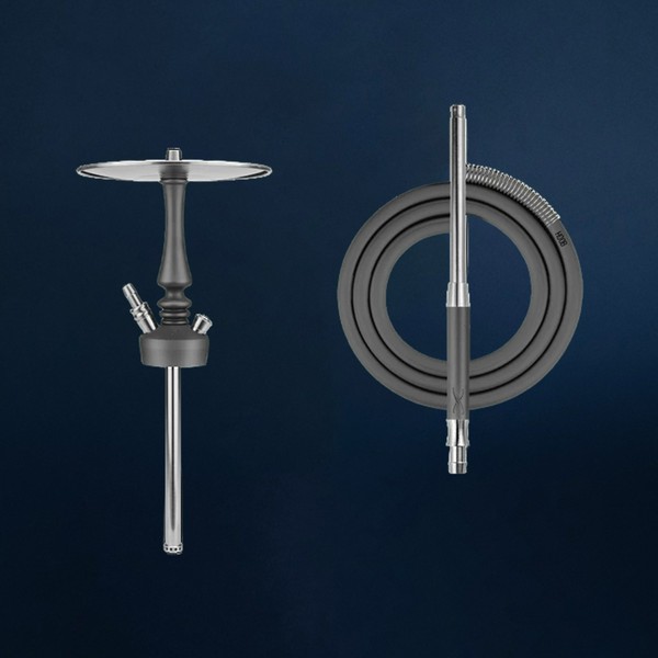 ШАХТА HOOB - MARS PRO MINI КОСМИЧЕСКИЙ СЕРЫЙ,НЕРЖ.СТАЛЬ (Шахта, шланг,мундштук, пружина)