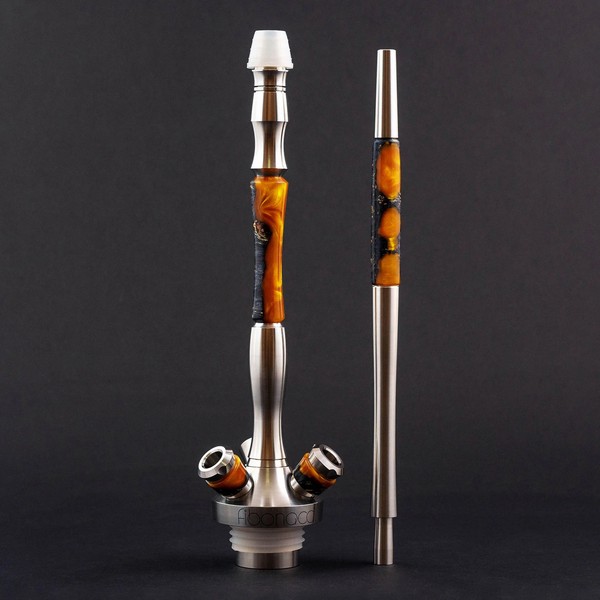 ШАХТА UNION - FIBONACCI ГИБРИД (черно-золотой) (Шахта,блюдце,мундштук,уплотнители)