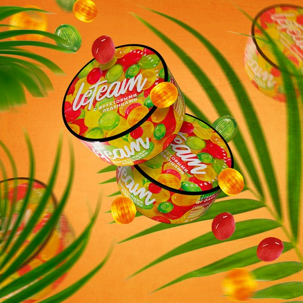 X LETEAM MEDIUM - С ФРУКТОВЫМИ ЛЕДЕНЦАМИ - 25 GR (M)