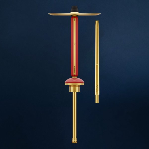 ШАХТА ALPHA HOOKAH - ECHO NOIR GOLD (Ruby Red) (Шахта, шланг,мундштук)