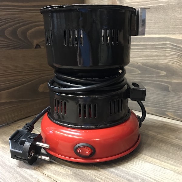 ПЕЧКА ДЛЯ РОЗЖИГА УГЛЯ ECS-2 КРАСНАЯ