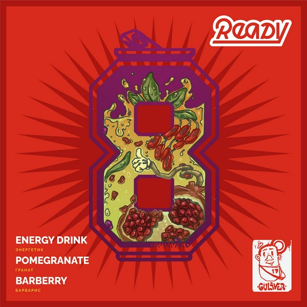 READY №8 - ENERGY DRINK POMEGRANATE BARBERRY - Энергетик,Гранат,Барбарис 30 (M)