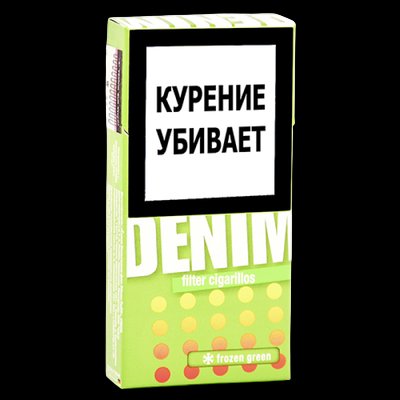 DENIM FROZEN GREEN Сигариллы (пачка 10 шт.) (M)