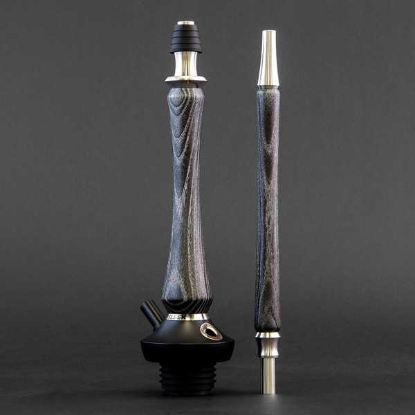 ШАХТА UNION - SLEEK РЕСТ СТАНДАРТ (черный с серебром) (Шахта,блюдце,мундштук,уплотнители)