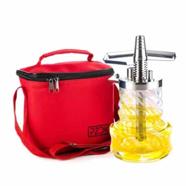 КАЛЬЯН PIZDUK PRO - В ЧЕХЛЕ БЕЛО-ЖЕЛТАЯ КОЛБА