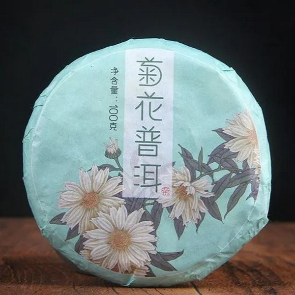 Шу Пуэр С Хризантемой блин 100 грамм