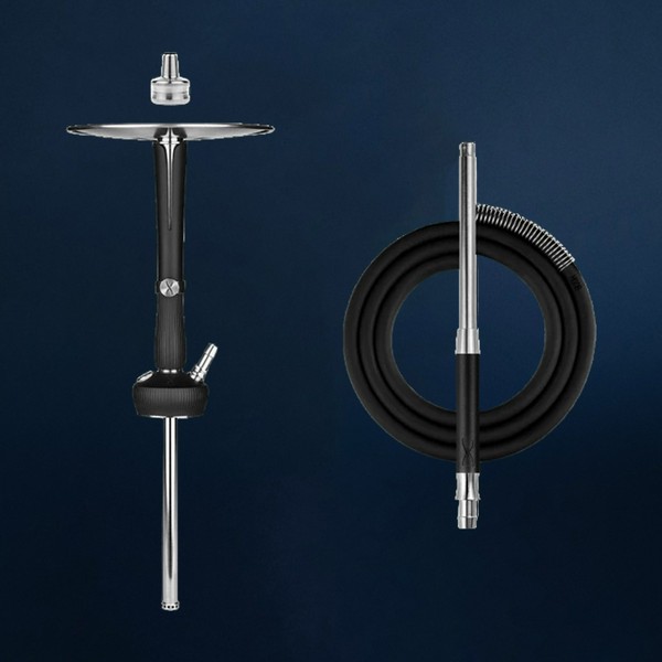 ШАХТА ENZO ЧЕРНЫЙ НЕРЖ.СТАЛЬ (Шахта, шланг, пружина для шланга, мундштук, уловитель сиропа)