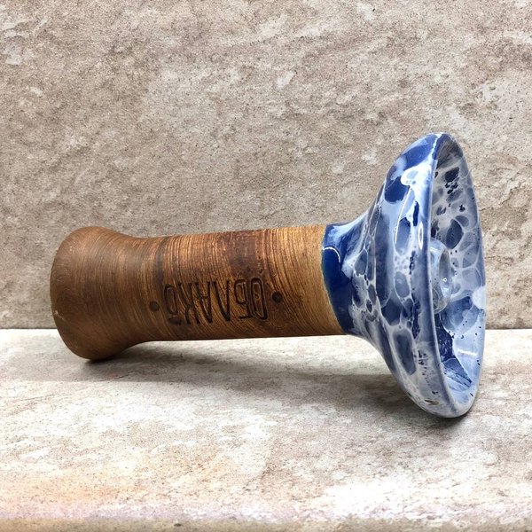 ЧАША ОБЛАКО - PHUNNEL M GLAZE MARBLE WHITE BLUE